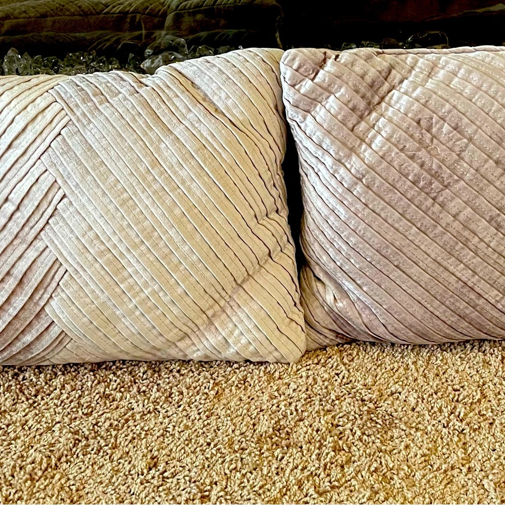 Two Violet Decor Pillows